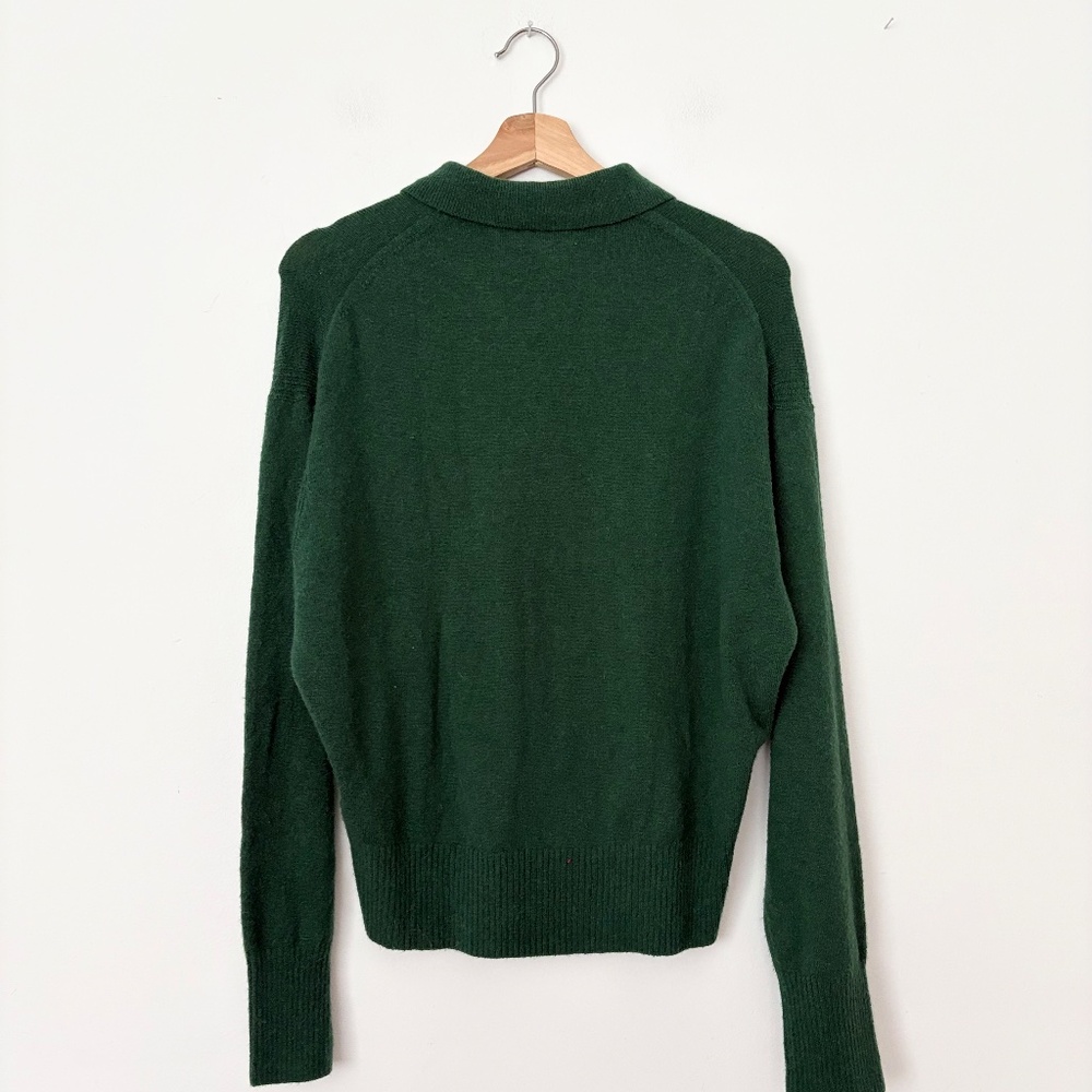 SOLD-J.crew long sleeve wool blend sweater polo - Picture 6 of 6